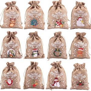 Drawstring Jute Bags Reusable <b>Hessian</b> Wedding Favour Fabric <b>Sack</b> Burlap Gift Shopping Bags with Drawstring - Product Image 1