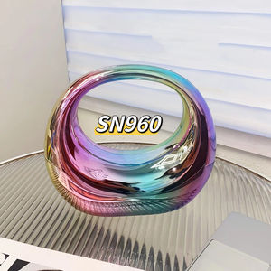 Oeuf d'oie acrylique transparent doré demi-lune nuage sac Banquet croissant pince boîte sac pochette haute qualité porté à la main bandoulière - Product Image 1