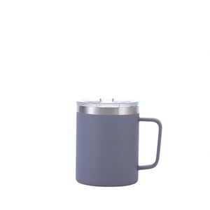 12oz 304 Stainless Steel Mug Coffee Cup with Handle <b>Double</b> <b>Wall</b> Vacuum Insulated Portable Car Tumbler - Product Image 4