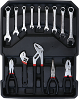 Exportation transfrontalière de 187 ensembles d'outils portables professionnels pour la réparation automobile, outils de réparation automobile automatiques