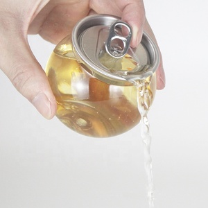Cute Ball Style Plastic Pet Can 200ml Beverage Bottle Transparent Pet Pop Can for Soft Drink Juice Soda Beer Coffee