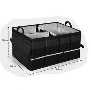 Organizador Multifuncional Plegable para Asiento de Coche, Caja de Almacenamiento para Asiento Trasero de Cuero y Plástico con Bolsa Refrigerante para Almacenamiento en el Maletero - Product Image 4
