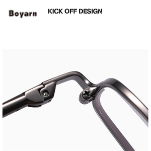 Boyarn Thiết kế kính mắt người đàn ông vuông màu xanh chặn ánh sáng kính kính nhỏ Khung máy tính Kính mắt người đàn ông - Product Image 3