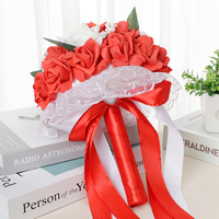 Exquise Groothandel Bruiloft Bruids Hand Boeket Party Evenement Desktop Decoratie Bewaard Rozenbloemhoofdje Bloemstuk