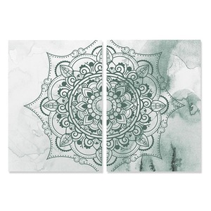2 pezzi <span class=keywords><strong>Mandala</strong></span> floreale Beige colori neutri Boho stampa artistica su parete pittura Poster immagine soggiorno casa decorazione d'interni - Product Image 5
