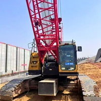 Grue sur chenilles d'occasion SANY SCC850A-6 de 85 tonnes avec flèche principale de 63,8 m, moteur Weichai, pour travaux de levage et construction de ponts