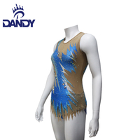 Dandy Nouveau design Spandex Gymnastique Danse sans manches Gymnastique rythmique Justaucorps pour filles