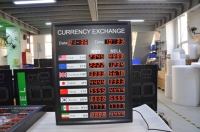 Panneau d'affichage numérique extérieur le plus vendu, programmable, avec affichage du taux de change, écran LED, indice de protection IP54, contrôle à distance par application, garantie 1 an