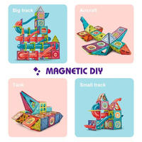 Multi couleurs 160pcs magnétique marble run race track toy set for rolling ball toy of racing game