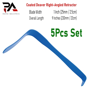 Rétracteur de Deaver allemand non conducteur, recouvert, réutilisable, 9 pouces, lame de 1 pouce, à angle droit, électrochirurgical, pour chirurgie abdominale - Product Image 1