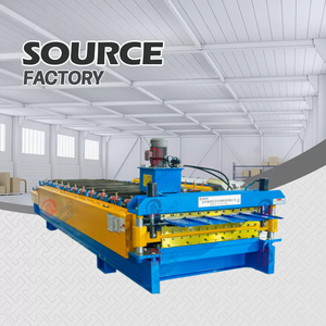 آلة تشكيل اللفائف ذات الطبقة المزدوجة |   آلة تصنيع ألواح الأسقف ذات الطبقتين - Product Image 1