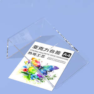 Khách sạn nhà hàng đơn chủ Acrylic Máy tính để bàn bảng quảng cáo đứng lên Acrylic hiển thị đứng - Product Image 6