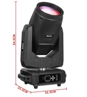 Projecteur LED mobile à faisceau net 380W 20R haute puissance pour scène, idéal pour mariages, concerts, bars, discothèques - pour DJ