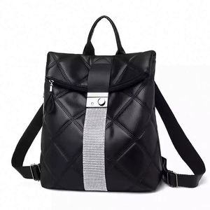 Free Sample <b>cute</b> korean small black high quality business school girls <b>women</b> bagpack leather - Product Image 1