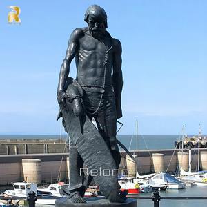 <span class=keywords><strong>Escultura</strong></span> <span class=keywords><strong>de</strong></span> Bronce <span class=keywords><strong>de</strong></span> <span class=keywords><strong>Pescador</strong></span> para Decoración <span class=keywords><strong>de</strong></span> Arte Exterior, Diseño Personalizado al por Mayor - Product Image 5