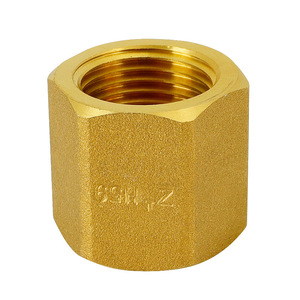 Réducteur à double filetage interne en cuivre massif de 1 pouce, 4 points à 6 points, pour raccords de plomberie, gaz et conduites d'eau - Product Image 1