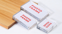 Cadre photo en acrylique cristallin avec éclairage LED, cadre photo rétroéclairé, cadre pour affiche