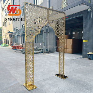 Arco de Metal Dorado Brillante de Lujo para Decoración de Bodas, Soporte de Fondo para Eventos, Escenario - Product Image 2