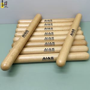 3月2025日采购节8英寸山毛榉木音乐木鼓棒节奏Orff音乐严格鼓价格 - Product Image 4