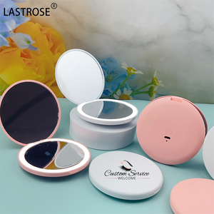 USB Sạc Cầm Tay Trang Điểm Gương Nhãn Hiệu Riêng LED Ánh Sáng Hai Mặt Gương Có Thể Gập Lại Túi Có Thể Sạc Lại Nhỏ Gọn Gương - Product Image 2