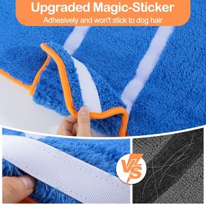 Peignoir pour chien à séchage rapide, super absorbant, chaud et douillet, <span class=keywords><strong>serviette</strong></span> de séchage pour animaux de compagnie après le bain ou la baignade, robe douce et confortable pour chiens - Product Image 5