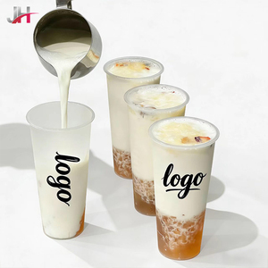 Gobelets personnalisés pour boissons glacées, injection de boba, <span class=keywords><strong>bubble</strong></span> <span class=keywords><strong>tea</strong></span>, milktea, calibre 95 mm, 500 ml, 750 ml, transparents, en PP de qualité alimentaire - Product Image 1