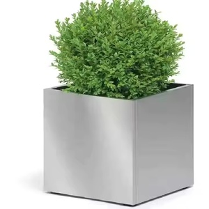 Fioriera Rettangolare di Lusso in Acciaio Inossidabile Impermeabile Personalizzabile per Centri Commerciali, Parchi e Giardini - Ingrosso - Product Image 3