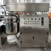 Mélangeur d'émulsification sous vide hydraulique en acier inoxydable de 100 litres avec système de contrôle automatique