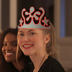 Nouveau serre-tête en plastique <span class=keywords><strong>LED</strong></span> lumineux au néon pour adultes, idéal pour les anniversaires, Halloween, Noël, le Nouvel An chinois et les fêtes de Diwali - Product Image 2