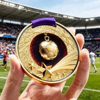 Médaille en métal haut de gamme personnalisée pour champions, impression par transfert thermique, Chine, basketball, football, badminton, jeux sportifs