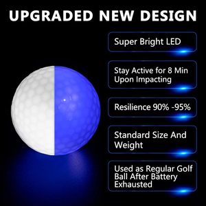 Kunden spezifische zweiteilige Golfbälle aus weißem Kochsalz lösung aus synthetischem Gummi Bedrucktes Golf geschenkset für den persönlichen Gebrauch für Golf liebhaber - Product Image 5