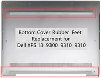 HK-HHT - 2 Cubiertas Inferiores Blancas para Portátil, Protectores de Silicona Antideslizantes, Patas de Goma para DELL XPS 13 9300/9310 P117G001/P117G002