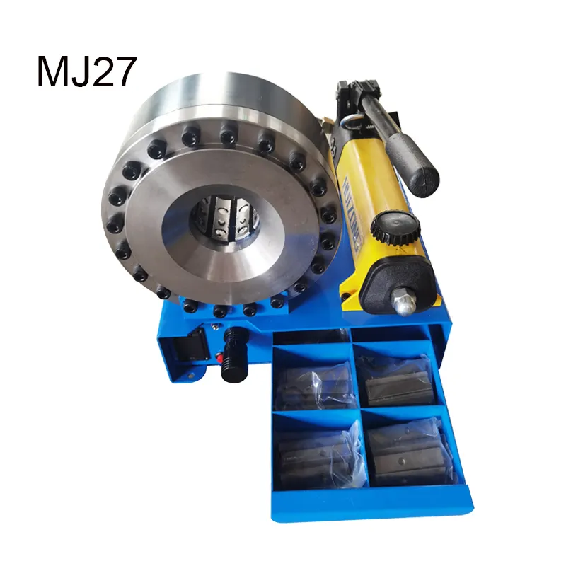 Manual hand press machine power steering wire rope mini hose crimping machine up to 1'' 27mm