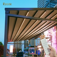 Pergola de toit rétractable en Aluminium, modèle repliable populaire pour restaurant extérieur, en vogue