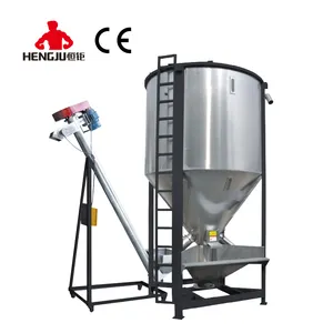 Mixer warna plastik vertikal berat 500KG/pengaduk vertikal/campuran bahan baku lingkaran Spiral