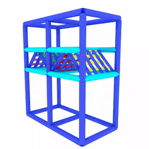 Accessoires de château vilain pour aire de jeux intérieure filet de plate-forme tube de sangle de sécurité filet d'escalade de pont à planche unique pour - Product Image 2