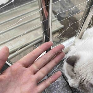 Durable White Nylon Monofilament Transparent <strong>Mesh</strong> Balcony Safety Cat Net With Custom Cutting Processing Service - Product Image 1