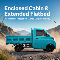 Fourgonnette électrique fermée à 4 roues, mini camionnette pour la livraison et la logistique de fret