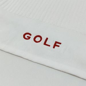 Serviette de golf rayée au design simple, avec logo personnalisé, fabriquée par un fabricant professionnel - Product Image 3