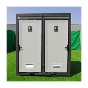 Toilettes portables de luxe préfabriquées pour la location, directement de l'usine, idéales pour les événements et les chantiers. - Product Image 1
