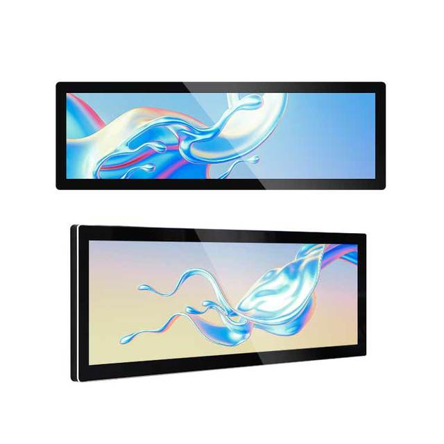 Custom Size Small Shelf Advertising Ultra Wide Touch Screen Stretched Bar Led Lcd Display Monitor