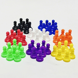 Pezzi di Scacchi e <span class=keywords><strong>Dama</strong></span> in Plastica Colorata Premium, Accessori per Giochi da Tavolo, Stile Cartone Animato per Bambini - Product Image 6