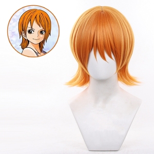 Ainizi วิกคอสเพลย์อนิเมะใหม่, วิกคอสเพลย์ <span class=keywords><strong>Nami</strong></span> หนึ่งชิ้นสีส้มยาว75ซม. - Product Image 6
