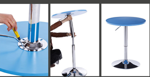 Tables de restaurant modernes meubles industriels de <span class=keywords><strong>cuisine</strong></span> table de bar pub à hauteur réglable en métal minimaliste en fer bar Tavolino - Product Image 3
