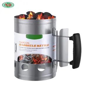 Bộ Khởi Động Than BBQ Ống Khói Cắm Trại Ngoài Trời Bằng Tia Lửa Sân Vườn