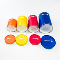 Vente en gros de boîte de suppléments biodégradables de luxe impression de cadeau personnalisé boîte d'emballage de poudre de capsule de papier d'artisanat couvercle facile à décoller