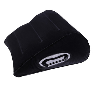 Coussin triangulaire gonflable en PVC noir, épaisseur 0,25 mm, coussin de massage pour adultes - Product Image 2