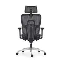 Conception de taille confortable Chaise multifonctionnelle dossier jusqu'à 137 degrés d'inclinaison Angle et mécanisme de fil réunion chaise de bureau en maille