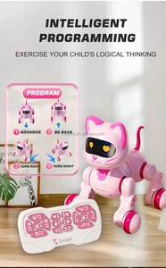 Hot-bán lập trình <span class=keywords><strong>Robot</strong></span> mèo đồ chơi với con điều khiển bằng giọng nói và 2.4GHz điều khiển từ xa. Món quà tuyệt vời cho sinh nhật của trẻ em - Product Image 3