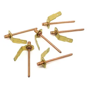 Chất Lượng Tốt Đinh Tán Đồng Chất Liệu Đồng Kết Thúc Brass Màu Pop Đồng Đinh Tán Trái Đất Tab Đinh Tán